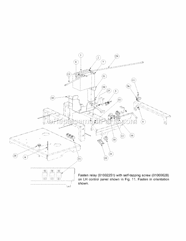 Electrical Assembly Kohler Diagram and Parts List for M60-KH 53AB5BAX150 Cub Cadet Sprayer